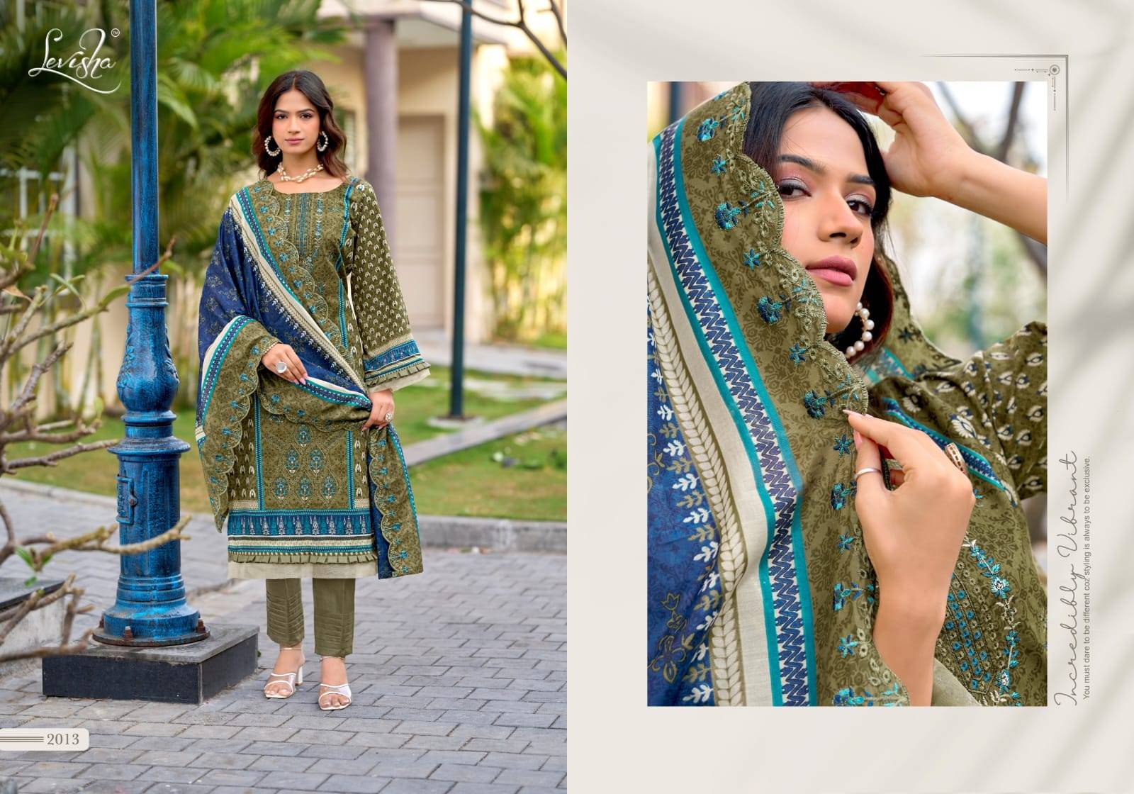 Madhubala-14 by Levisha 2013 to 2020 Series Indian Traditional casual wear Pakistani Camric Lawn Cotton dresses At Wholesale Price